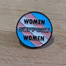 Load image into Gallery viewer, Women Support Women - Transgender Pride And Ally - Soft Enamel Pin
