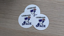 Load image into Gallery viewer, Lesbians In Space - Die Cut Vinyl Sticker
