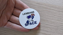 Load image into Gallery viewer, Lesbians In Space - Die Cut Vinyl Sticker
