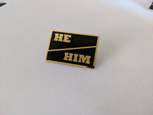 Load image into Gallery viewer, Pronoun Pin - Hard Enamel
