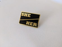 Load image into Gallery viewer, Pronoun Pin - Hard Enamel
