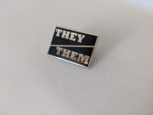 Load image into Gallery viewer, Pronoun Pin - Hard Enamel
