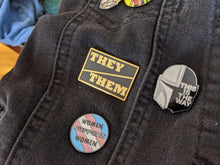 Load image into Gallery viewer, Pronoun Pin - Hard Enamel
